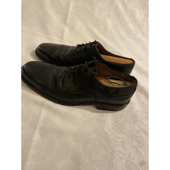 Bostonian Strada Oxford Black Leather Dress Shoes Men’s Size 11 Made in Italy main image 3